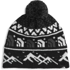 The North Face Unisex-Adult Cabin Ski Tuke(Tnf Black Jacquard/Pom)
