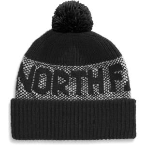The North Face Unisex-Adult Retro Cabin Beanie(Tnf Black/White Dune)