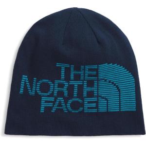 The North Face Unisex-Adult Reversible Highline Beanie | Classic Fit, Double Sided Winter Hat for Men & Women, Oversized Logo(Summit Navy/Dusk Blue)
