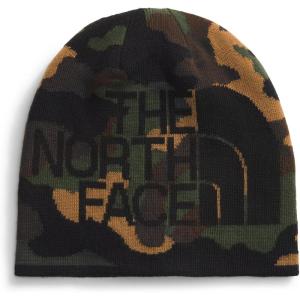 The North Face Unisex-Adult Reversible Highline Beanie | Classic Fit, Double Sided Winter Hat for Men & Women, Oversized Logo(Tnf Black Tnf Camo Print/Tnf Black)