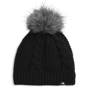 The North Face Unisex-Baby Lined Oh Mega Fur Pom Beanie(Tnf Black)