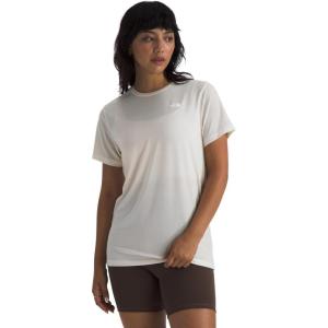 The North Face Womens Adventure Tee | Short-Sleeve Crewneck with Moisture Wicking Fabric, Set-in Sleeves(White Dune)