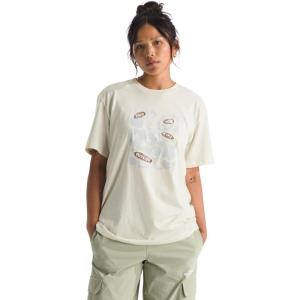 The North Face Womens Evolution Phrase Short Sleeve Tee(White Dune)