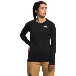 The North Face Womens Fd Pro 160 Crew | Moisture Wicking Fabric, Close-to-Skin Fit, Extended Mobility in Arms(Tnf Black)