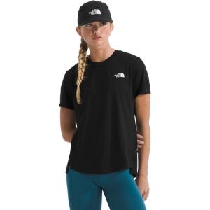 The North Face Womens Flex Short-Sleeve Tee | Moisture Wicking, Forward Set Side Seams, Split Hem(Tnf Black)