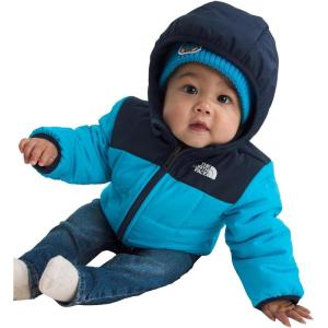 The North Face baby-boys Reversible Shasta Full Zip Hooded Jacket(Meridian Blue/Summit Navy)
