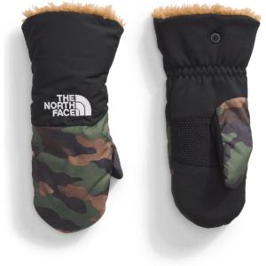 The North Face boys Shasta Mitts (Little Kid/Big Kid)(Tnf Black Tnf Camo Print/Utility Brown)