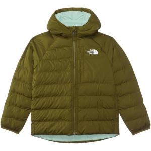 The North Face girls Reversible Perrito Hooded Jacket(Forest Olive)