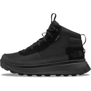 The North Face mens Bergen Mid Waterproof Hiking Boot | Insulated Snow Shoe With 4.5mm Lugs(Tnf Black/Anthracite Grey)