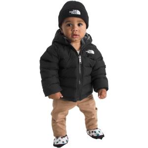 The North Face unisex-baby Reversible Perrito Hooded Jacket(Tnf Black/Smoked Pearl)