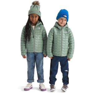The North Face unisex-baby Thermoball Hooded Jacket | High-loft Insulation, Ripstop Fabric, 3 Piece Hood, Chin Guard(Slate Moss)