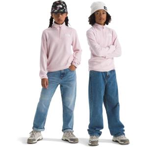 The North Face unisex-child Glacier 1/4 Zip Pullover(Pale Blossom)