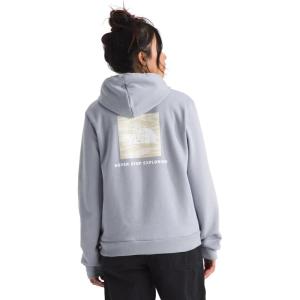 The North Face womens Evolution Box Nse Fill Light Hoodie(Blue Flax)