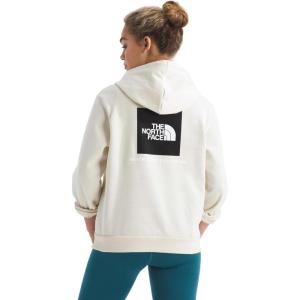 The North Face womens Evolution Box Nse Hoodie(White Dune)