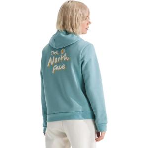 The North Face womens Evolution Floral Cloud Hoodie | 2 Piece Hood With Adjustable Drawcord, Kangaroo Hand Pocket(Blue Eclipse)
