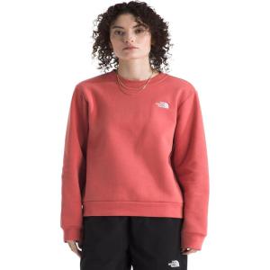 The North Face womens Evolution Simple Dome Crew | Ribbed Collar & Hem, Classic Logo(Mars Dust)