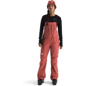 The North Face womens Freedom Bib (Standard & Plus Size) | Waterproof, Built-in Gaiter, Mesh Lined Breathabitlity(Mars Dust)