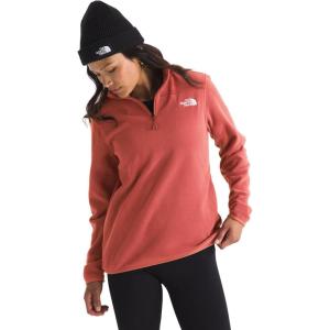 The North Face womens Glacier Fleece Quarter Zip Jacket(Mars Dust)