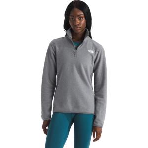 The North Face womens Glacier Fleece Quarter Zip Jacket(Tnf Mid Grey Heather)