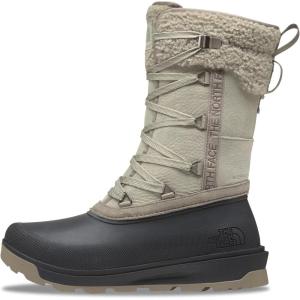 The North Face womens Shellista V Mid Insulated Waterproof Snow Boot(Clay Grey/Tnf Black)
