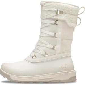 The North Face womens Shellista V Mid Insulated Waterproof Snow Boot(White Dune/White Dune)