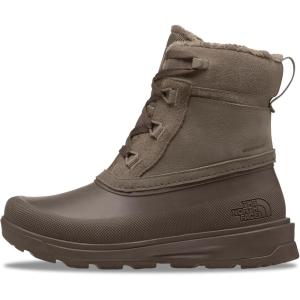The North Face womens Shellista V Shorty Waterproof Snow Boot | Stylish Winter Boot With 4.5mm Lugs(Mocha Brown/Smokey Brown)