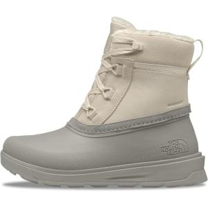 The North Face womens Shellista V Shorty Waterproof Snow Boot | Stylish Winter Boot With 4.5mm Lugs(White Dune/Soapstone)