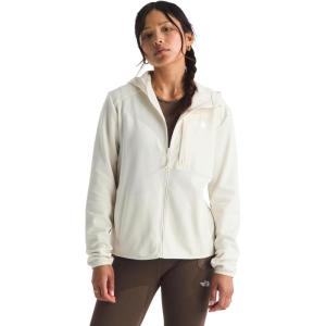 The North Face womens Tnf Performance Fleece Full Zip Hoodie(White Dune)
