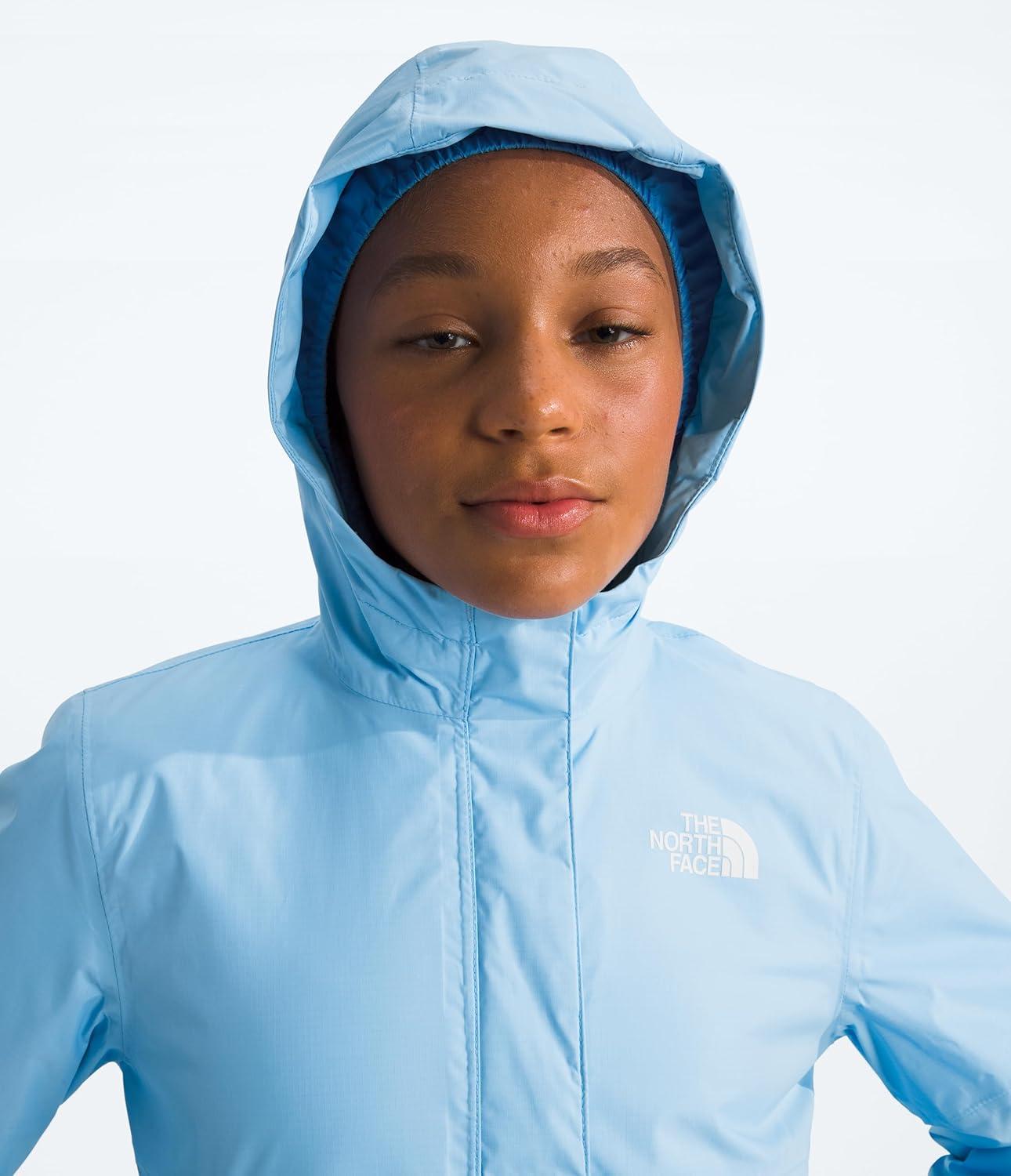 imageTHE NORTH FACE Girls Warm Antora Rain Jacket Waterproof Breathable Heatseeker Insulation Hood Zip PocketsCornflower
