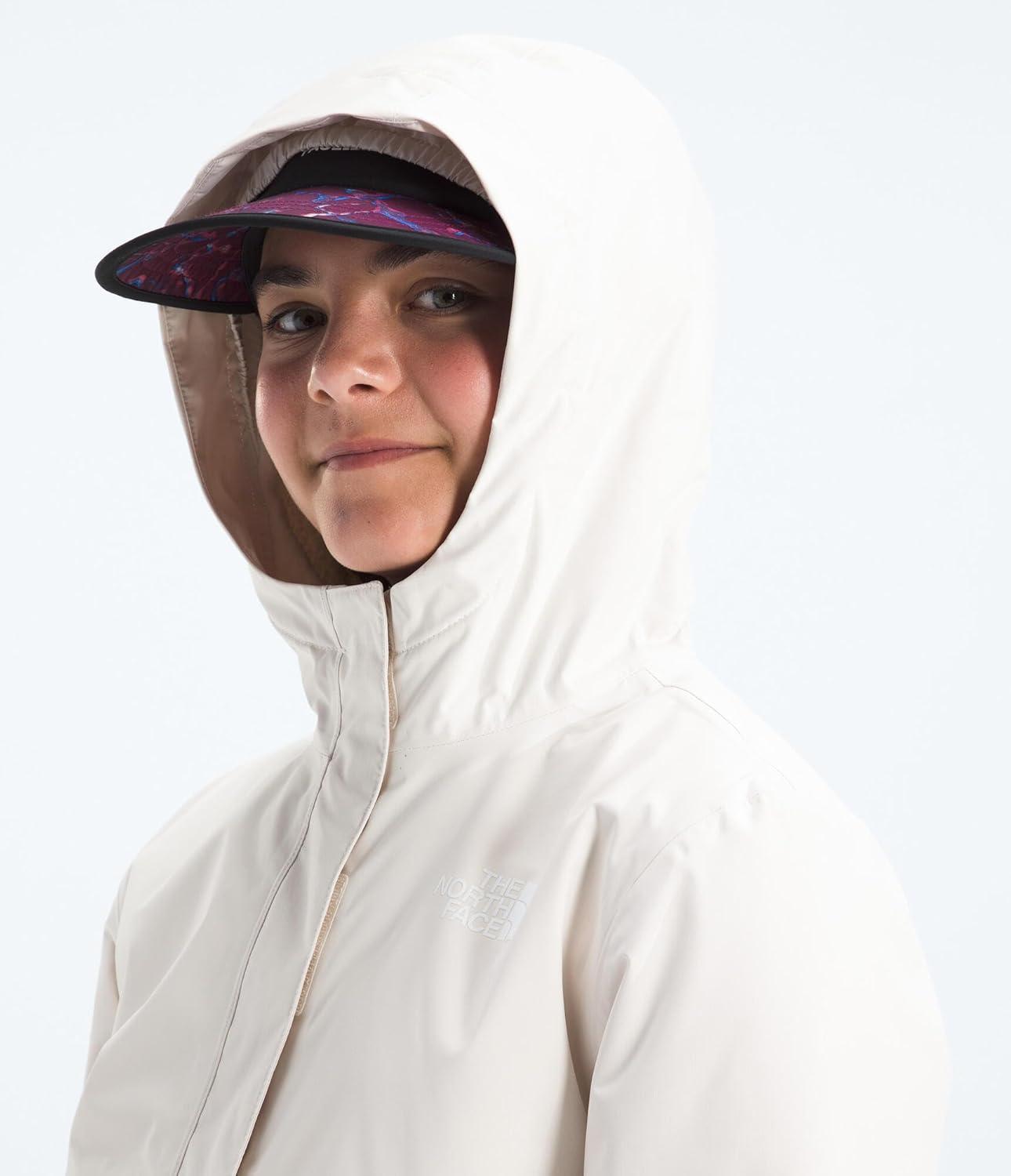 imageTHE NORTH FACE Girls Warm Antora Rain Jacket Waterproof Breathable Heatseeker Insulation Hood Zip PocketsWhite Dune