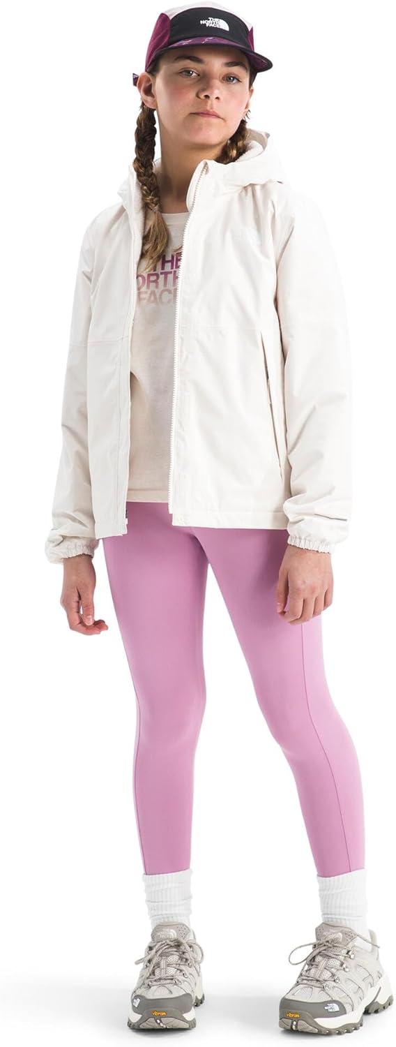 imageTHE NORTH FACE Girls Warm Antora Rain Jacket Waterproof Breathable Heatseeker Insulation Hood Zip PocketsWhite Dune