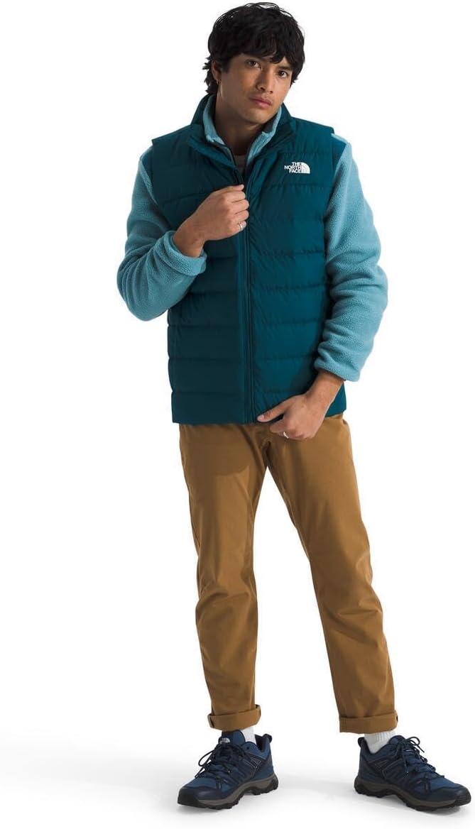 imageTHE NORTH FACE Mens Aconcagua 3 Insulated Vest Wind Resistant Water Repellent 600 Fill Waterfowl Down InsulationMidnight Petrol