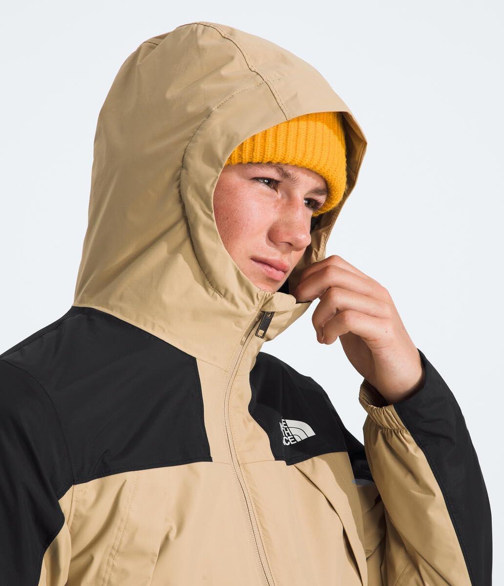 imageTHE NORTH FACE Teen Antora Triclimate Jacket Waterproof Shell Inner Fleece Layer Adjustable Hood With Rain Guard TunnelKhaki Stone