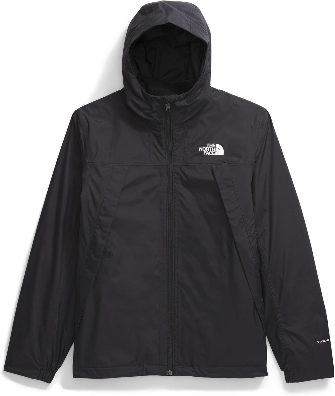 imageTHE NORTH FACE Teen Antora Triclimate Jacket Waterproof Shell Inner Fleece Layer Adjustable Hood With Rain Guard TunnelTnf Black