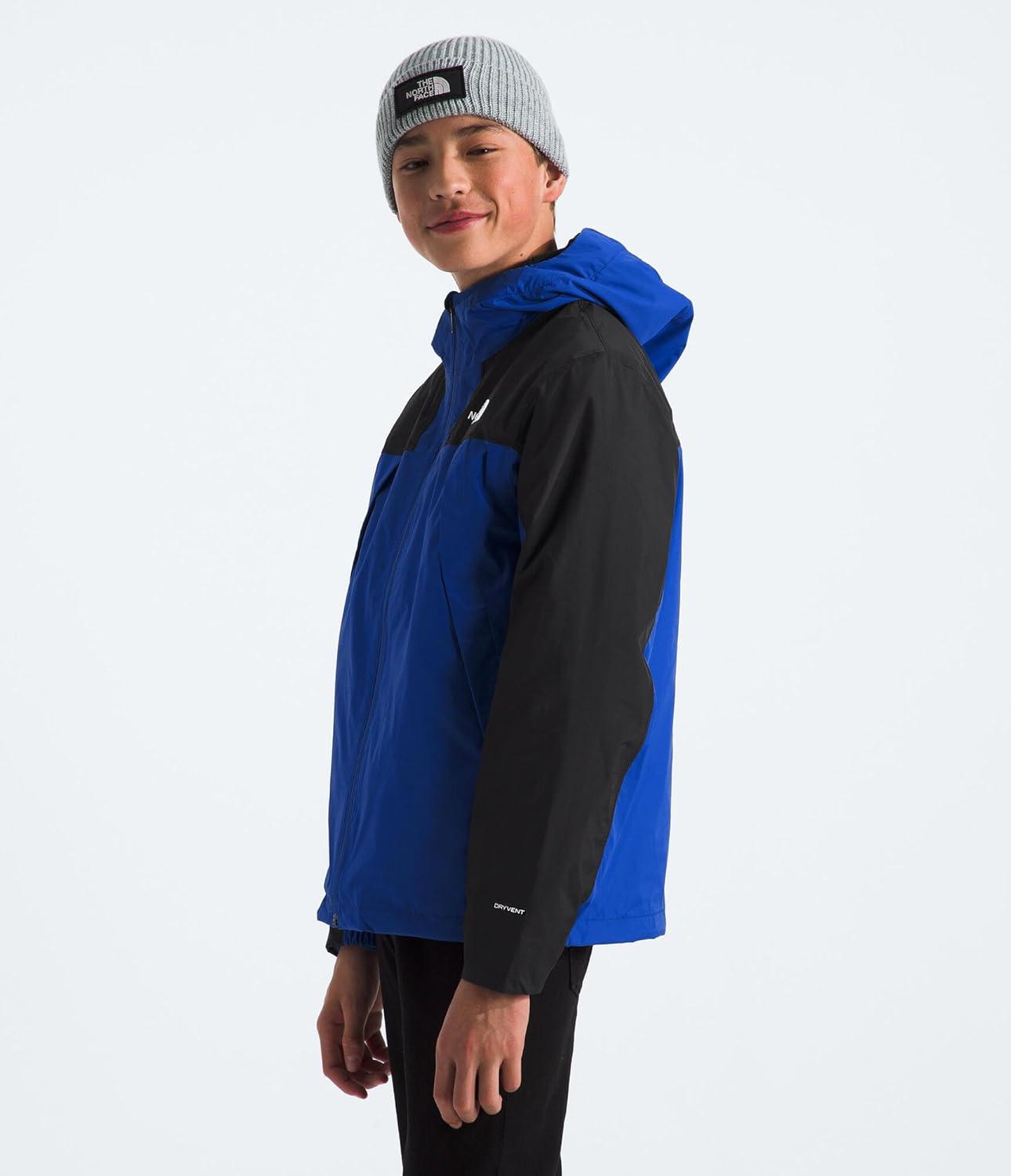imageTHE NORTH FACE Teen Antora Triclimate Jacket Waterproof Shell Inner Fleece Layer Adjustable Hood With Rain Guard TunnelTnf Blue
