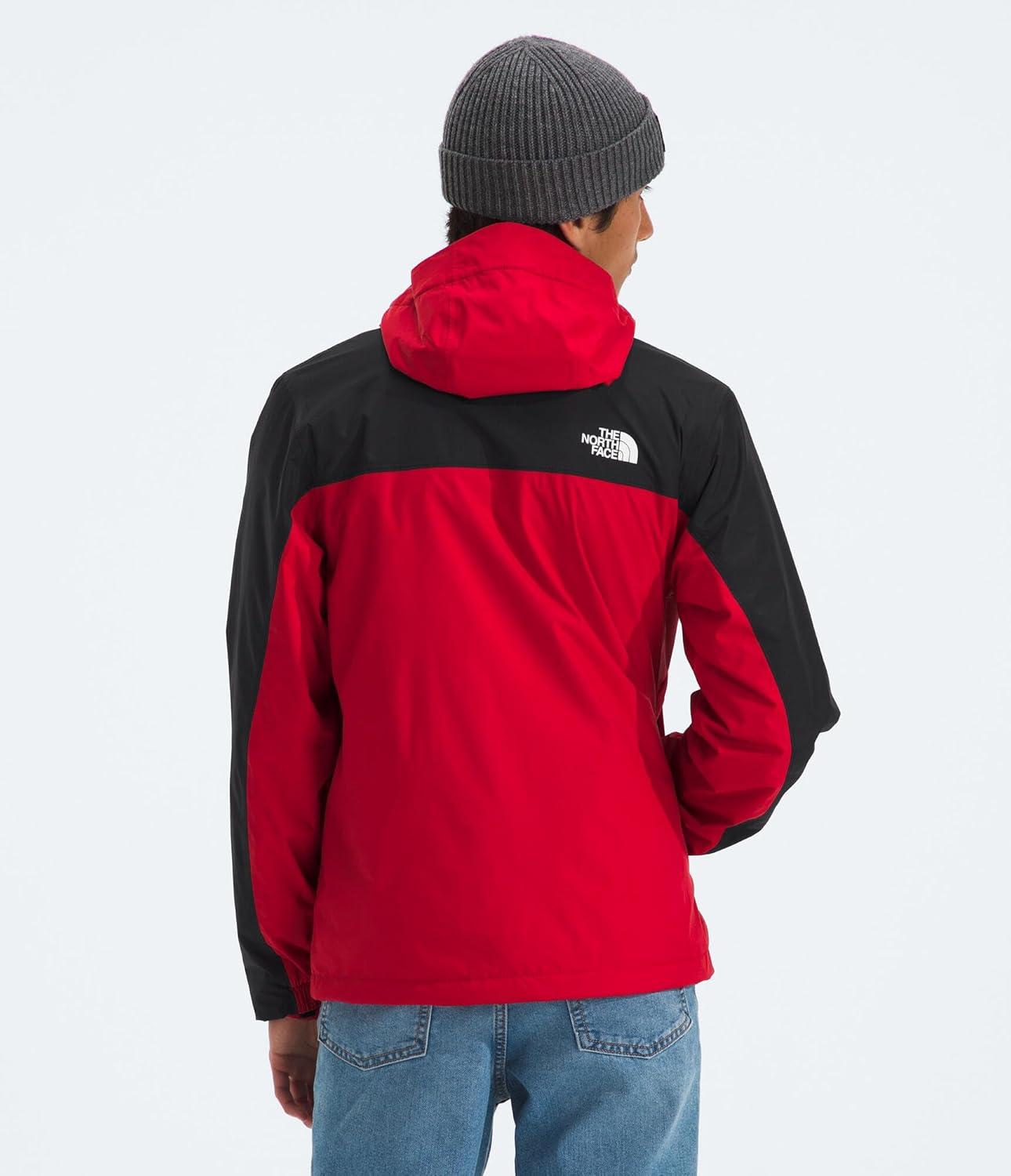imageTHE NORTH FACE Teen Antora Triclimate Jacket Waterproof Shell Inner Fleece Layer Adjustable Hood With Rain Guard TunnelTnf Red