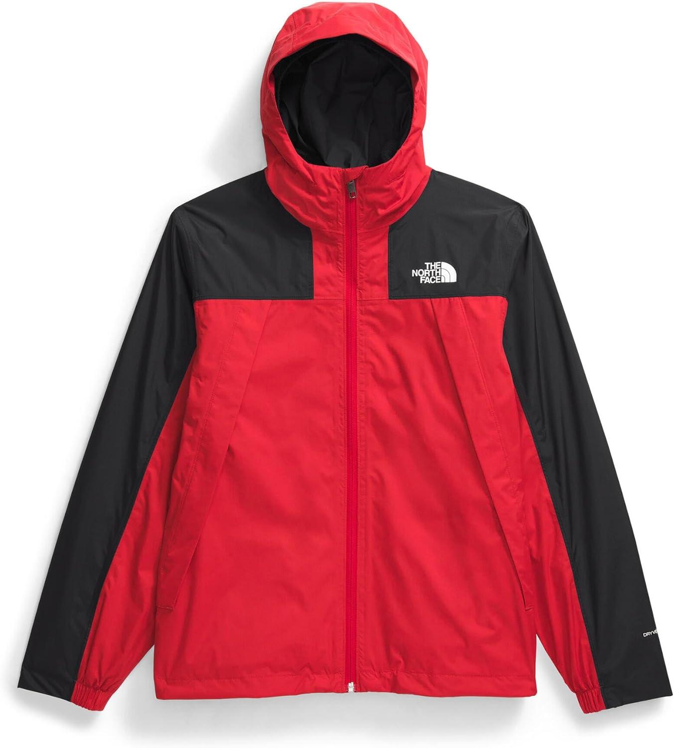 imageTHE NORTH FACE Teen Antora Triclimate Jacket Waterproof Shell Inner Fleece Layer Adjustable Hood With Rain Guard TunnelTnf Red