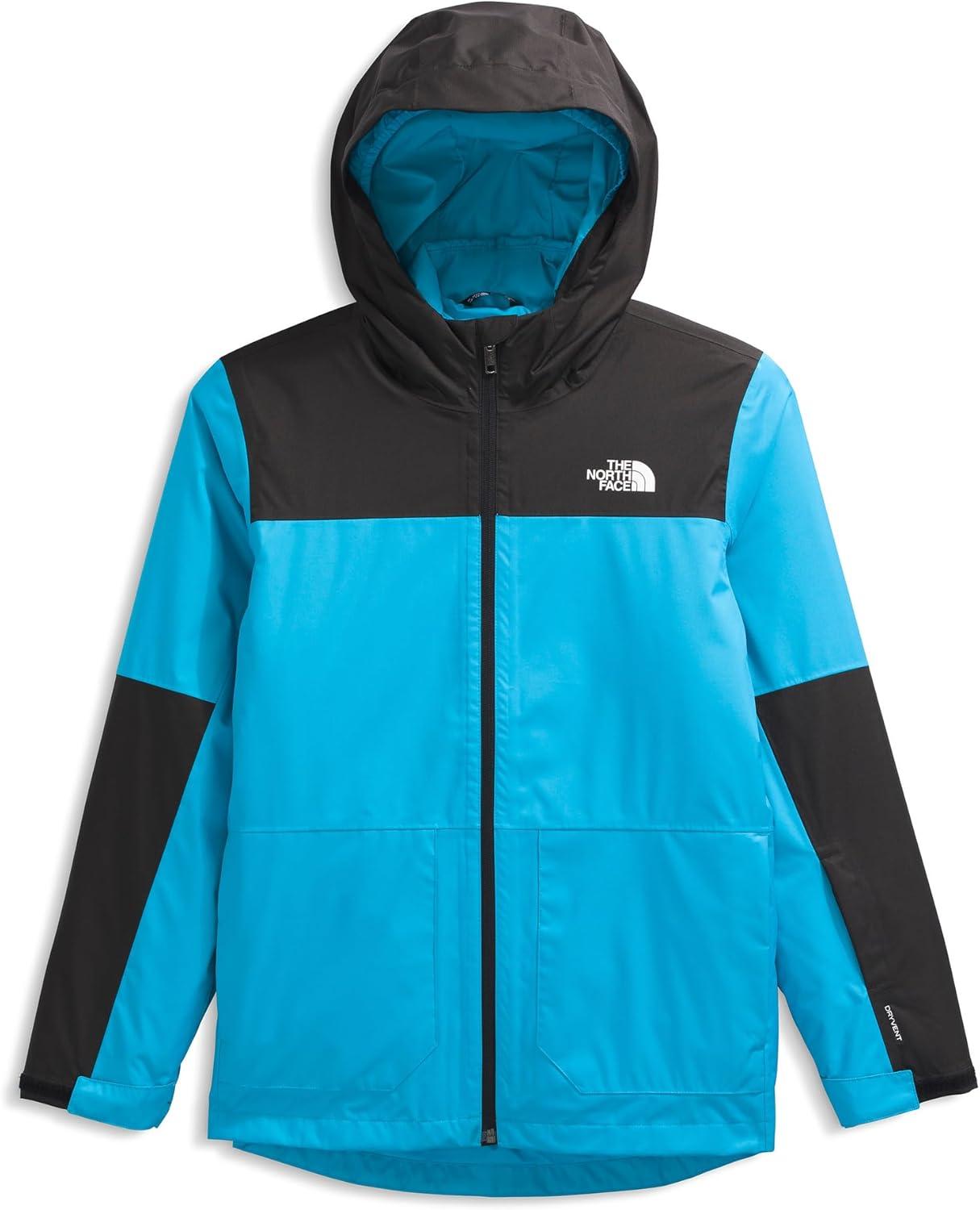 imageTHE NORTH FACE Teen Freedom Triclimate Jacket Heatseeker Insulation ampamp Water Repellent Helmet Compatible Hood Goggle WipeMeridian Blue