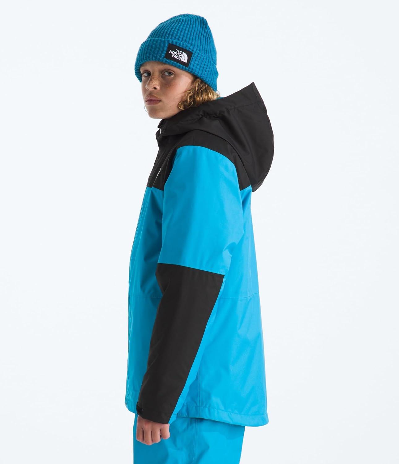imageTHE NORTH FACE Teen Freedom Triclimate Jacket Heatseeker Insulation ampamp Water Repellent Helmet Compatible Hood Goggle WipeMeridian Blue