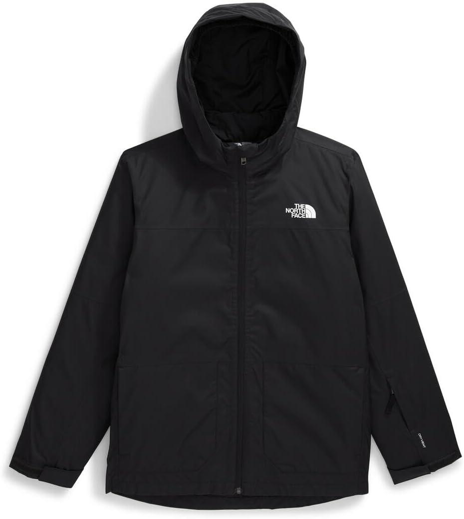 imageTHE NORTH FACE Teen Freedom Triclimate Jacket Heatseeker Insulation ampamp Water Repellent Helmet Compatible Hood Goggle WipeTnf Black