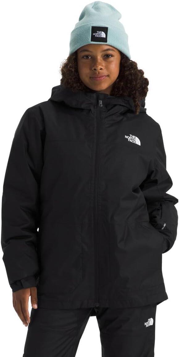 imageTHE NORTH FACE Teen Freedom Triclimate Jacket Heatseeker Insulation ampamp Water Repellent Helmet Compatible Hood Goggle WipeTnf Black