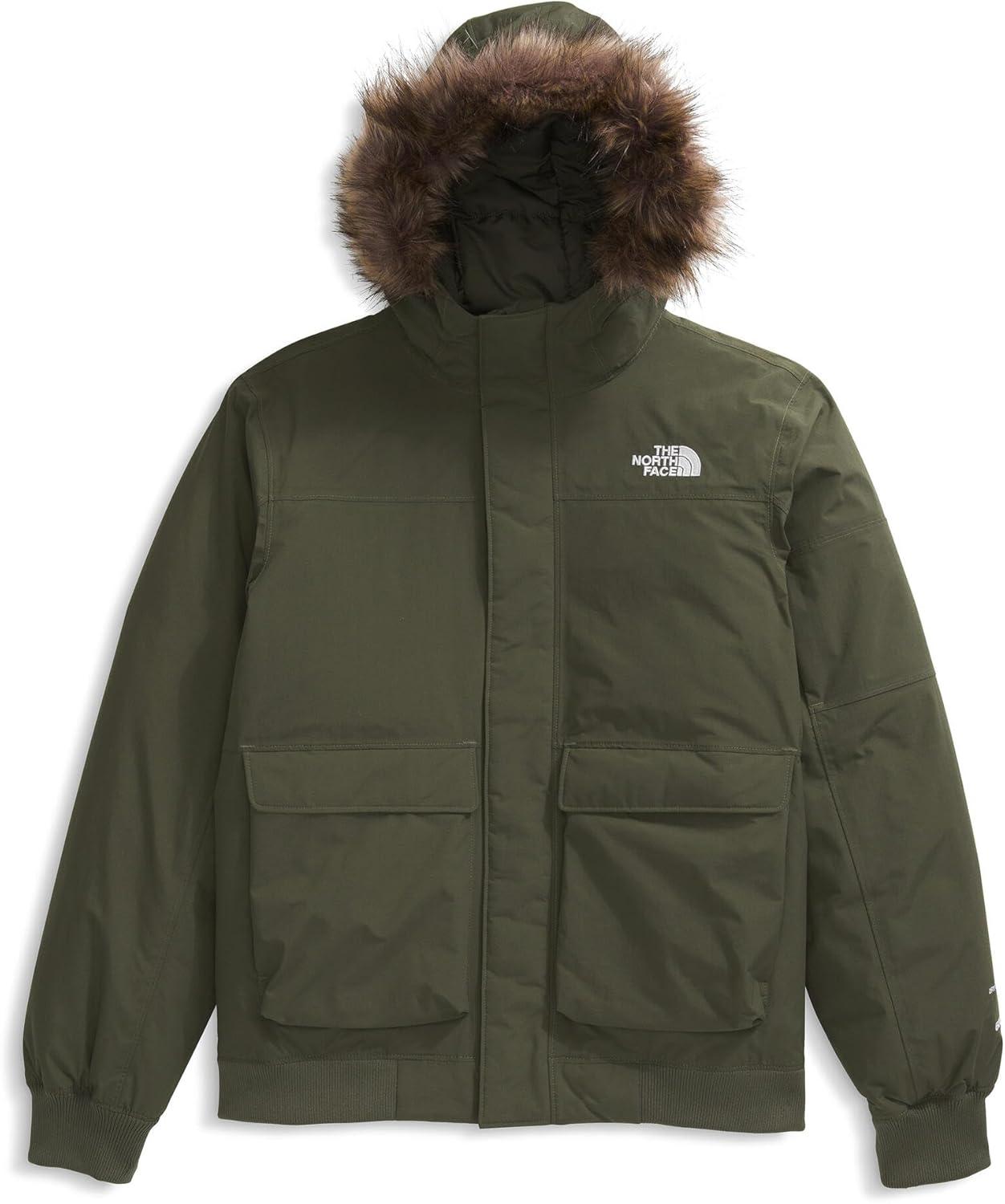 imageTHE NORTH FACE Teen McMurdo Hooded Jacket Waterproof Waterfowl Down Insulation Relaxed FitNew Taupe Green