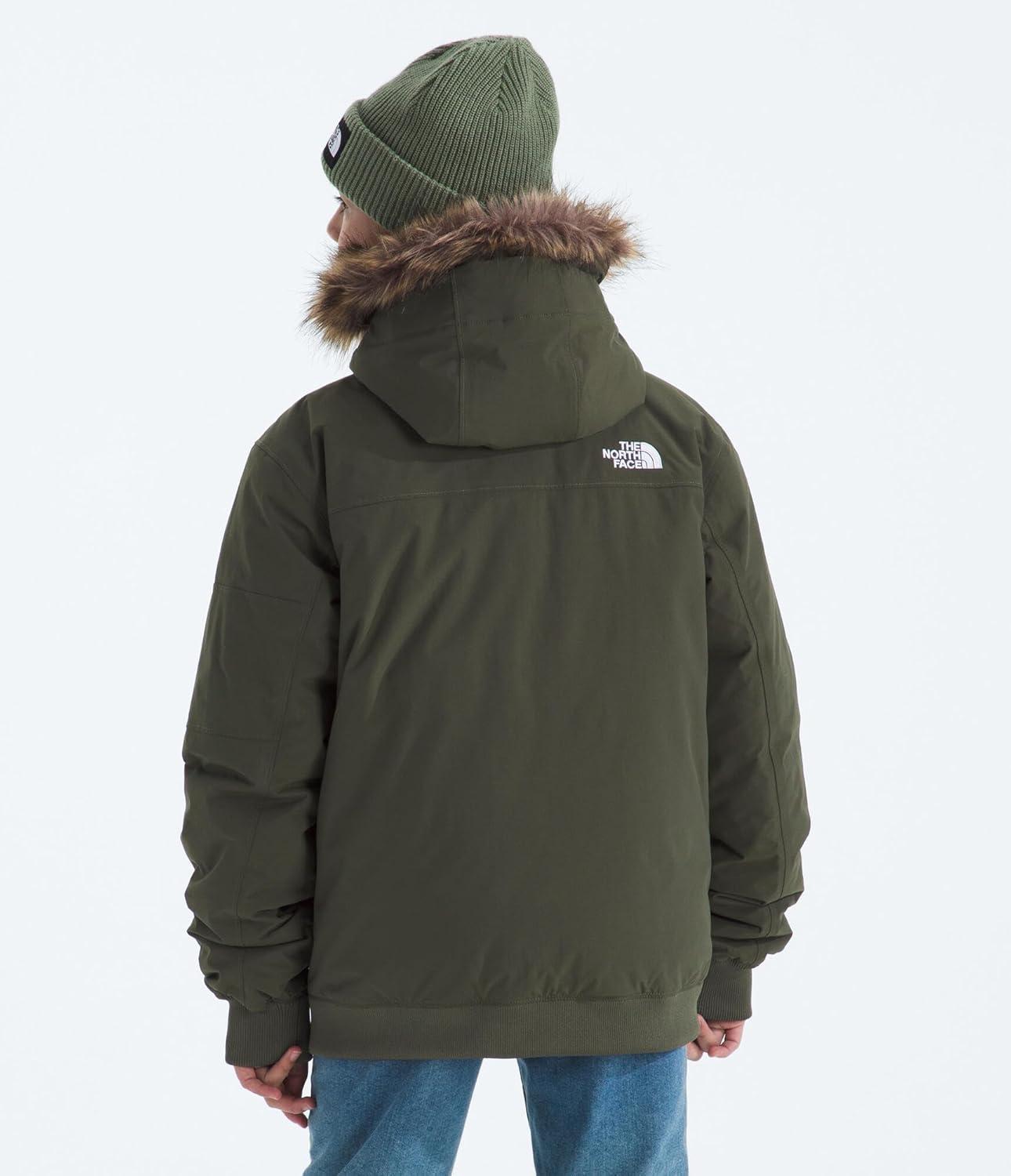 imageTHE NORTH FACE Teen McMurdo Hooded Jacket Waterproof Waterfowl Down Insulation Relaxed FitNew Taupe Green