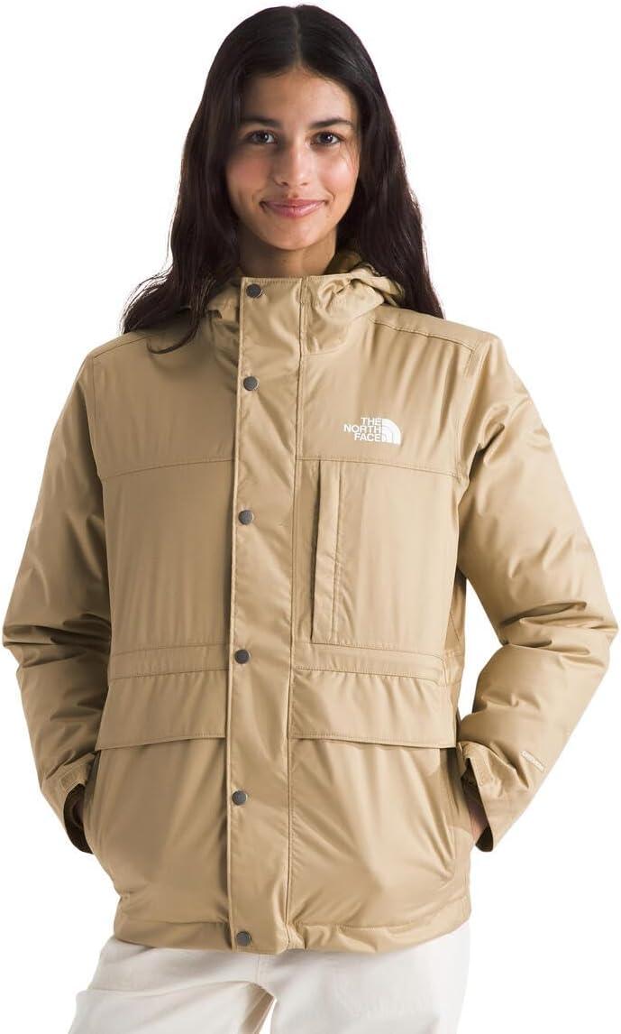 imageTHE NORTH FACE Teen North Down Triclimate 3in1 Jacket Waterproof Seam Sealed Attached Hood Reversible Inner LayerKhaki Stone