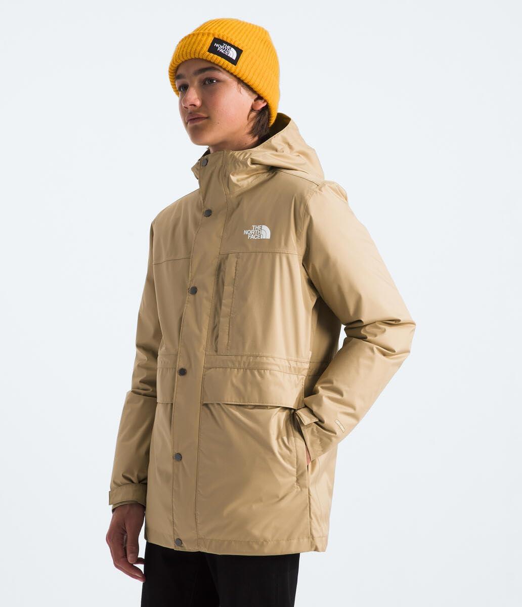 imageTHE NORTH FACE Teen North Down Triclimate 3in1 Jacket Waterproof Seam Sealed Attached Hood Reversible Inner LayerKhaki Stone