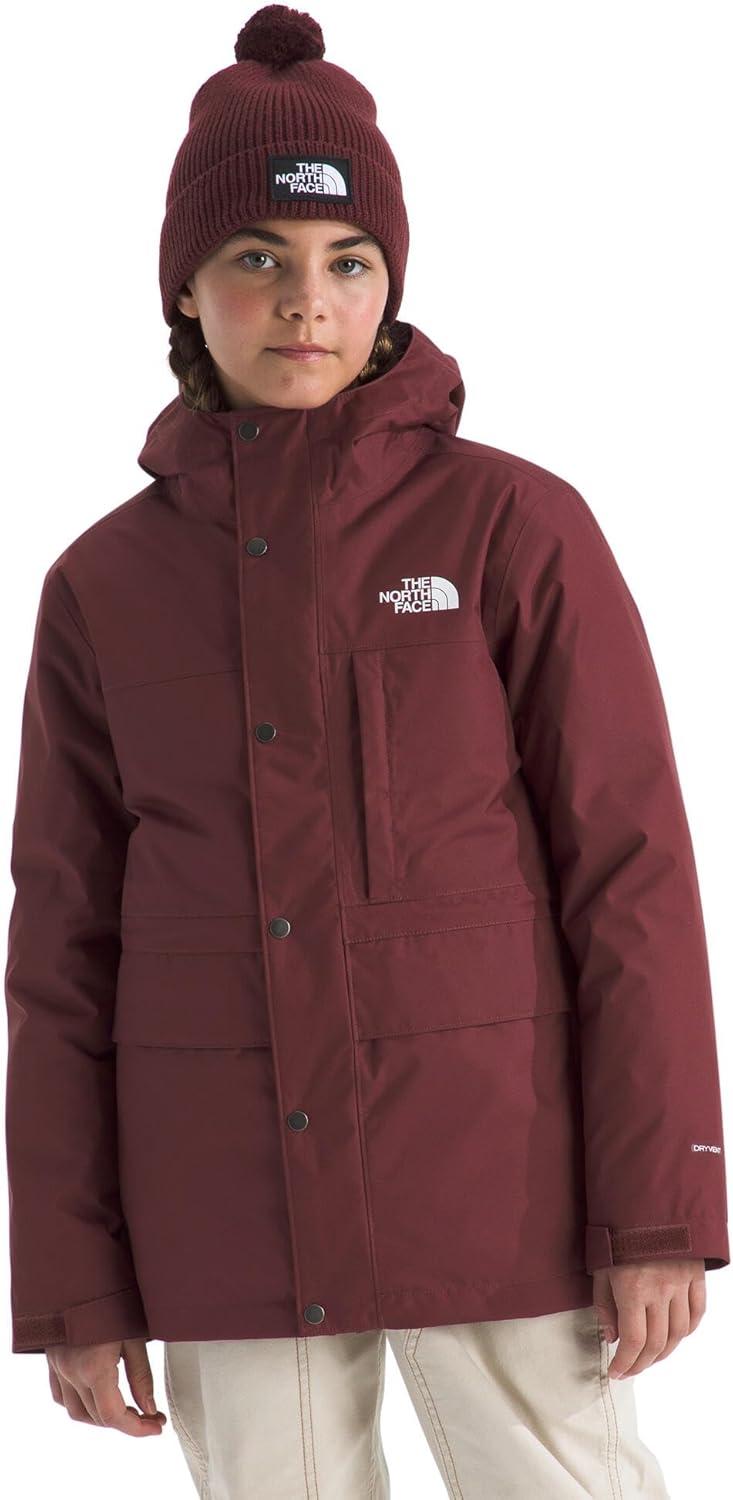 imageTHE NORTH FACE Teen North Down Triclimate 3in1 Jacket Waterproof Seam Sealed Attached Hood Reversible Inner LayerSumac