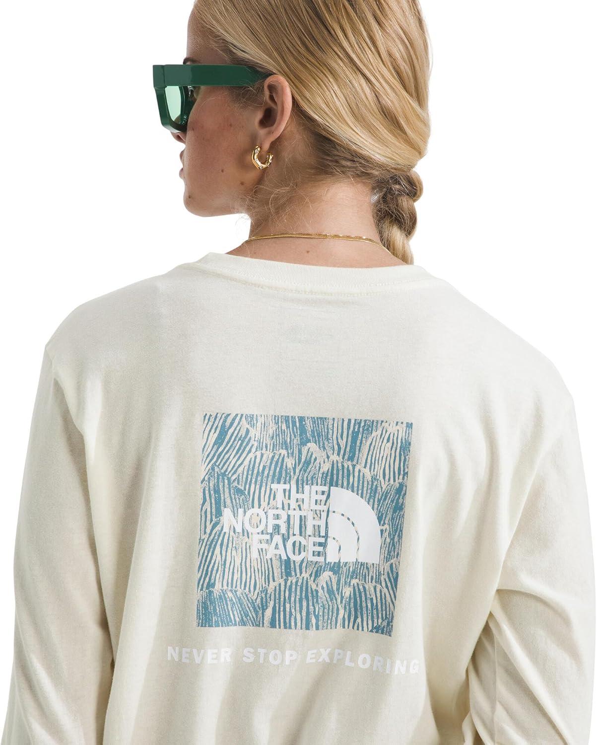 imageThe North Face Womens Evolution Box NSE Fill LongSleeve TeeWhite Dune