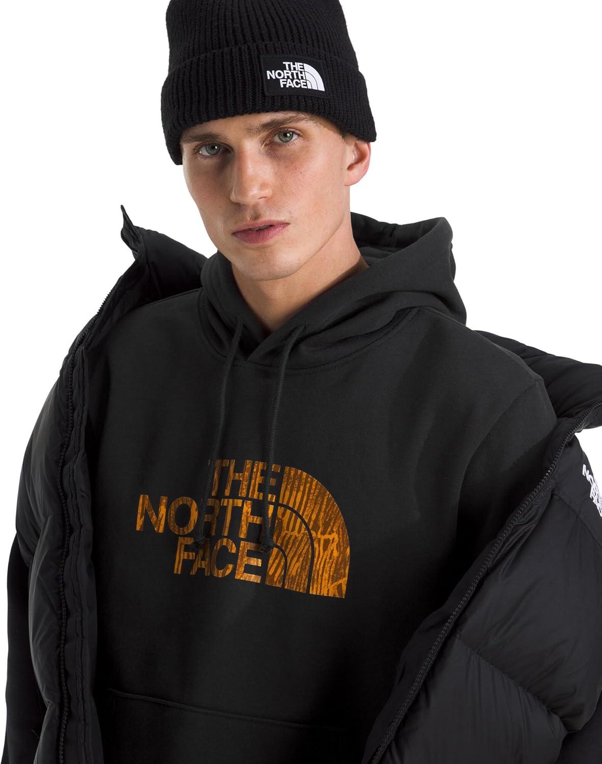 imageThe North Face mens Evolution Regenerative Ink Half Dome HoodieTnf BlackSummit Gold Regenerative Ink Print
