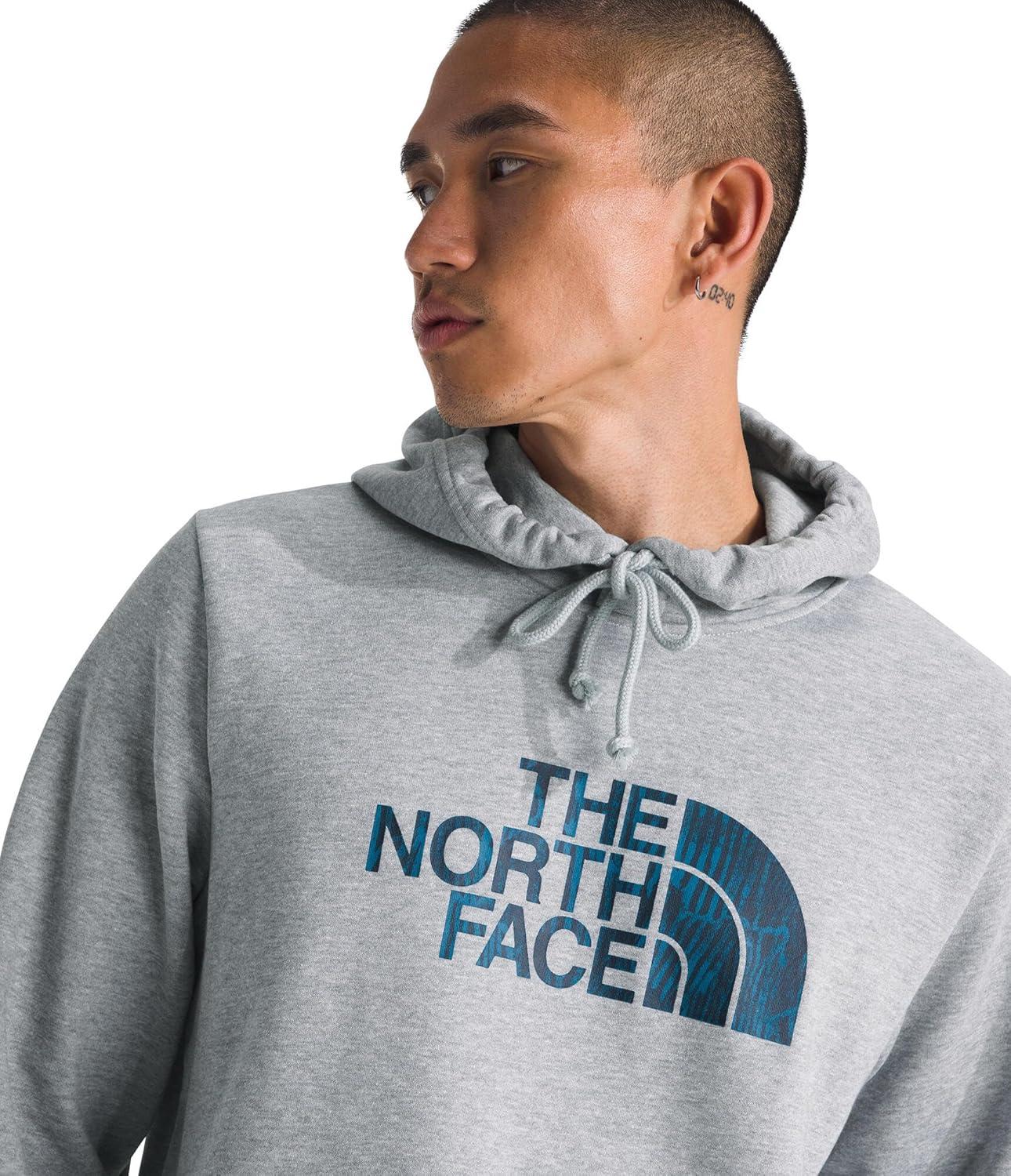 imageThe North Face mens Evolution Regenerative Ink Half Dome HoodieTnf Pale Grey Heather