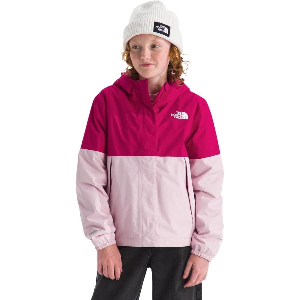 imageTHE NORTH FACE Girls Warm Antora Rain Jacket  Waterproof Breathable Heatseeker Insulation Hood Zip PocketsLali GuranPale Blossom